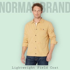 NWT The Normal Brand Lightweight Field Coat Medium in Tan